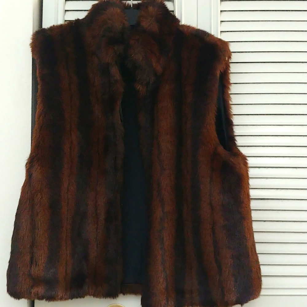 Faux fur vest